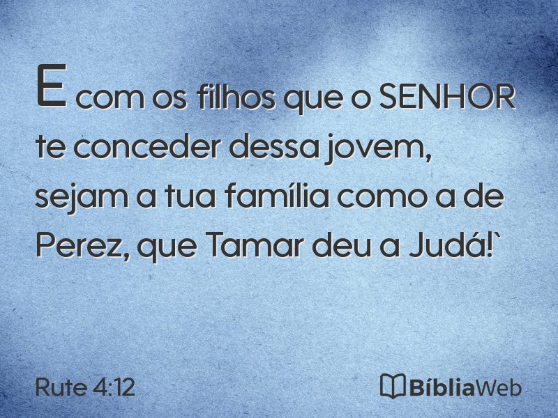 Rute 4:12 em imagem para compartilhar