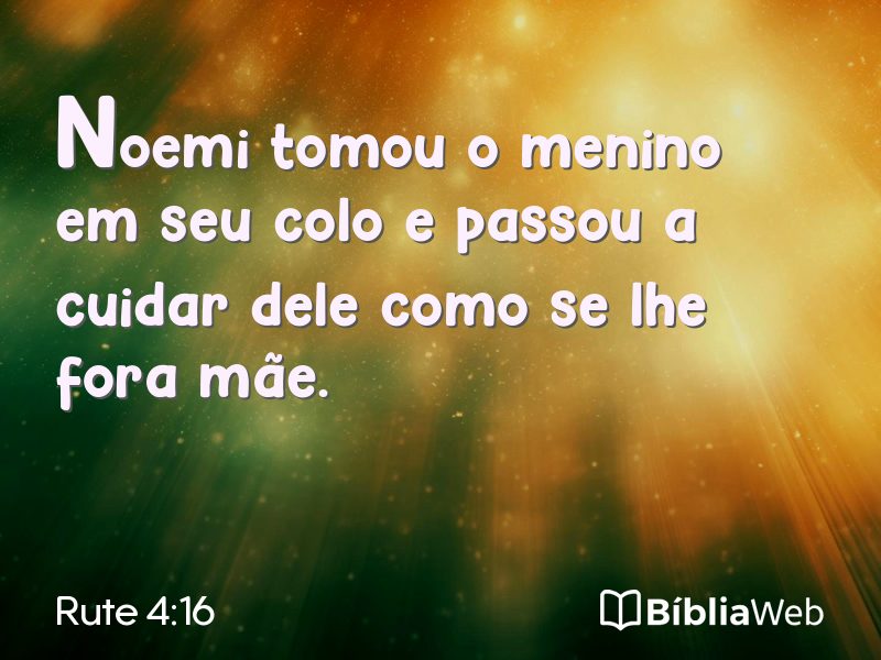 Rute 4:16 em imagem para compartilhar