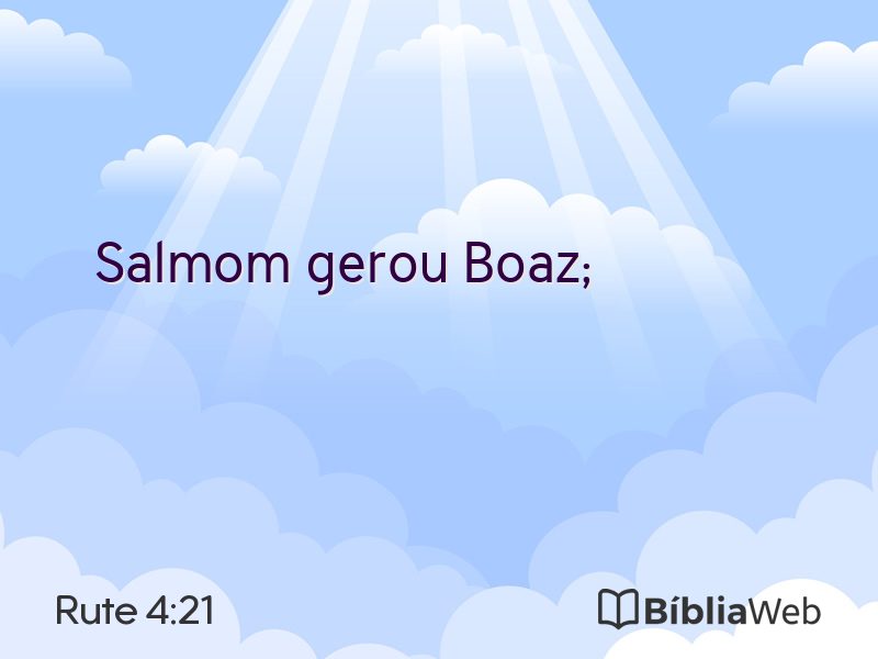 Rute 4:21 em imagem para compartilhar