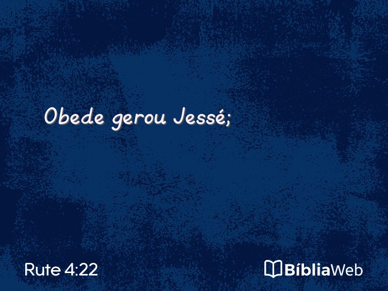 Rute 4:22 em imagem para compartilhar