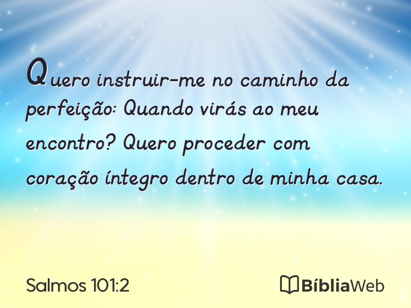 Salmos 101:2 em imagem para compartilhar
