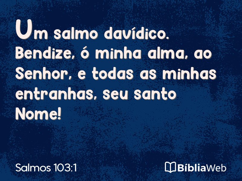 Salmos 103:1 em imagem para compartilhar