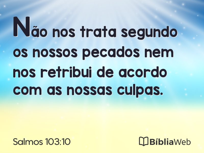 Salmos 103:10 em imagem para compartilhar