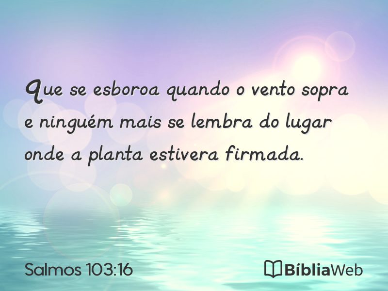 Salmos 103:16 em imagem para compartilhar