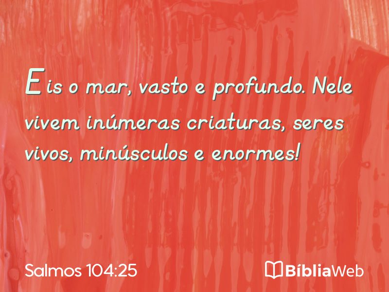 Salmos 104:25 em imagem para compartilhar
