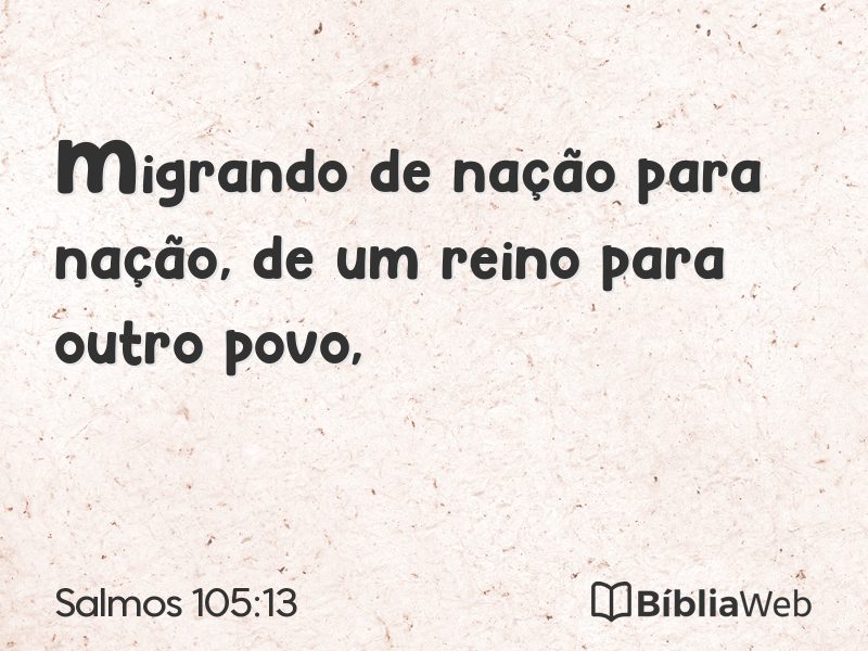 Salmos 105:13 em imagem para compartilhar