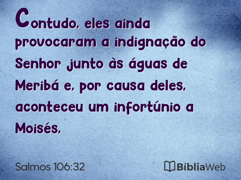 Salmos 106:32 em imagem para compartilhar