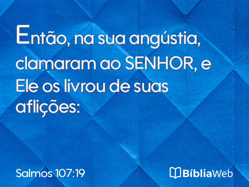 Salmos 107:19 em imagem para compartilhar