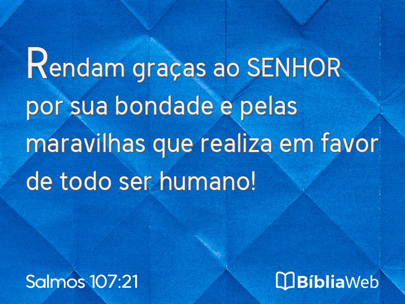 Salmos 107:21 em imagem para compartilhar