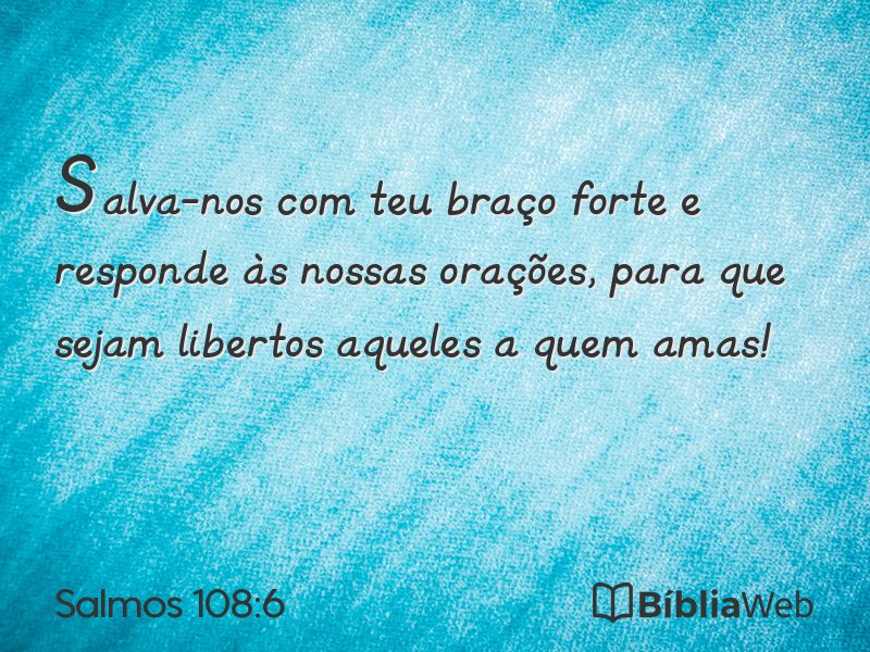 Salmos 108:6 em imagem para compartilhar