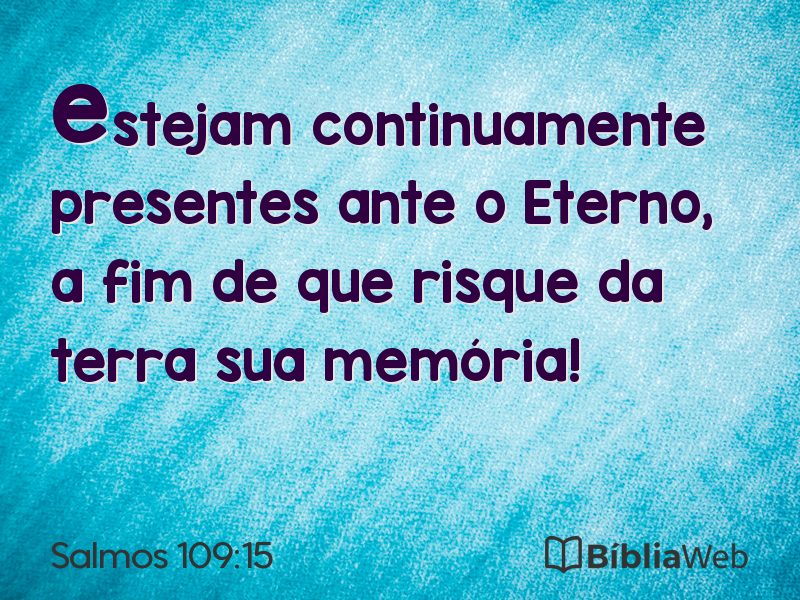 Salmos 109:15 em imagem para compartilhar