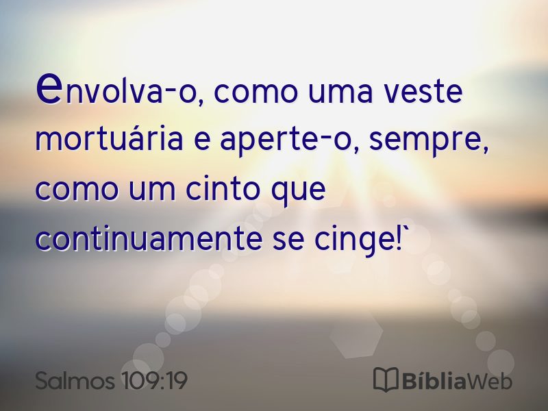 Salmos 109:19 em imagem para compartilhar