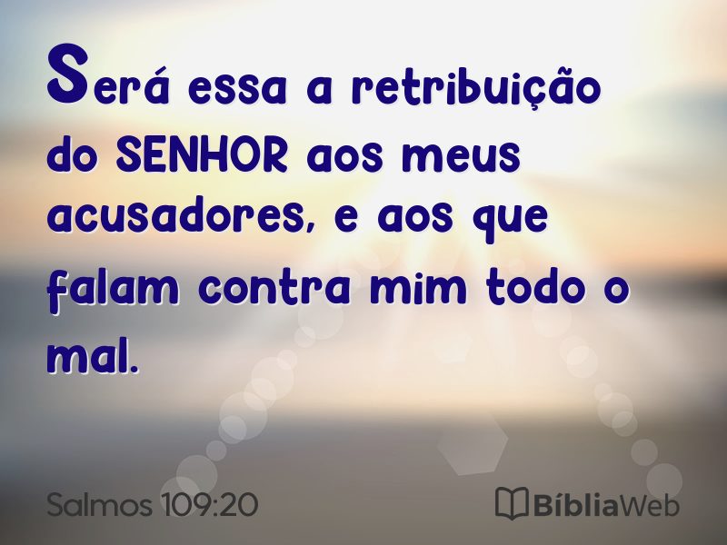 Salmos 109:20 em imagem para compartilhar