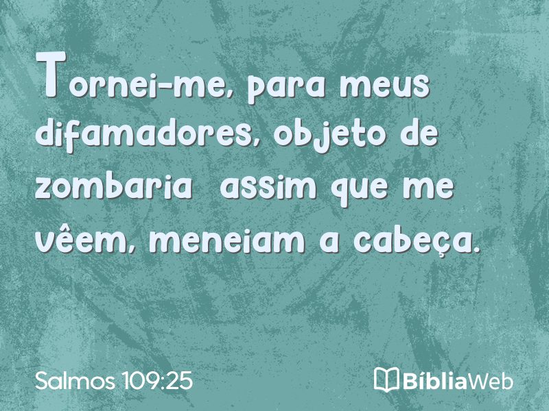 Salmos 109:25 em imagem para compartilhar