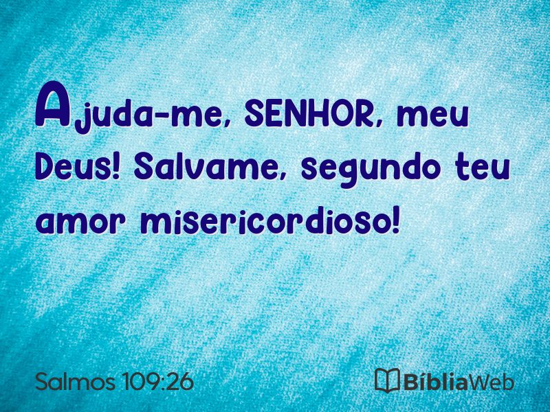 Salmos 109:26 em imagem para compartilhar