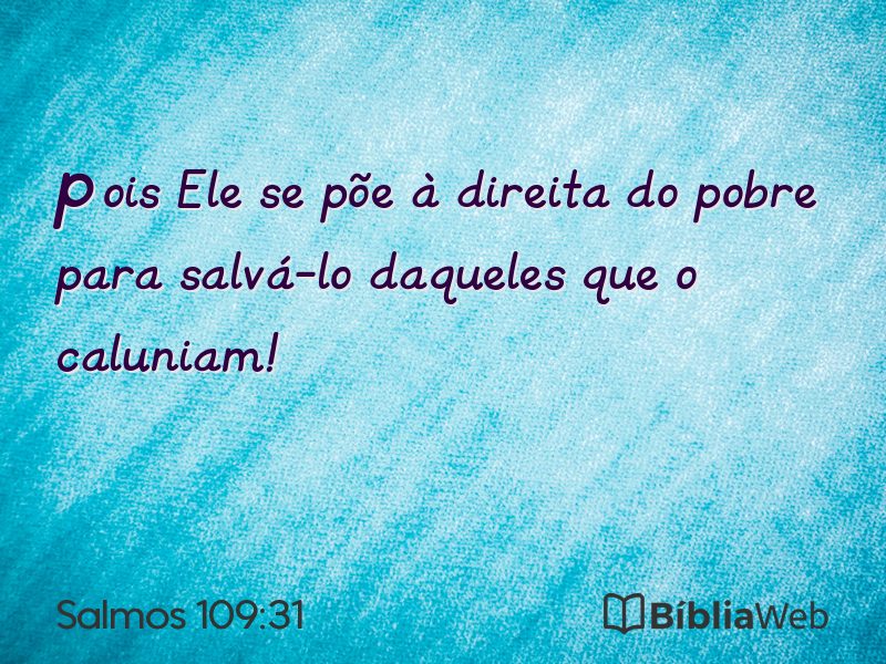 Salmos 109:31 em imagem para compartilhar