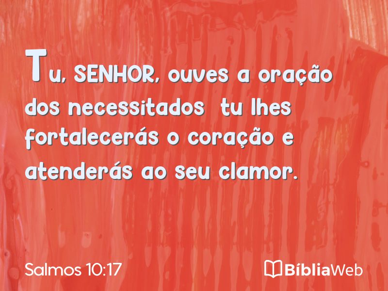Salmos 10:17 em imagem para compartilhar
