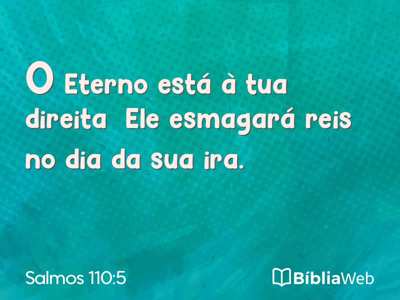 Salmos 110:5 em imagem para compartilhar
