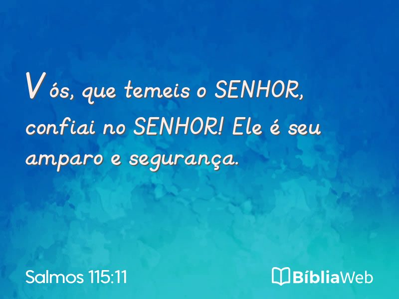Salmos 115:11 em imagem para compartilhar