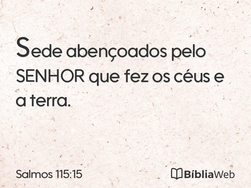 Salmos 115:15 em imagem para compartilhar