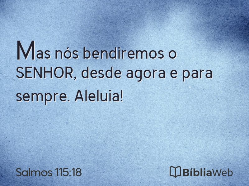 Salmos 115:18 em imagem para compartilhar