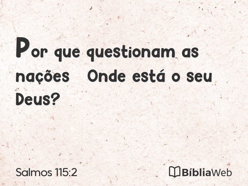 Salmos 115:2 em imagem para compartilhar