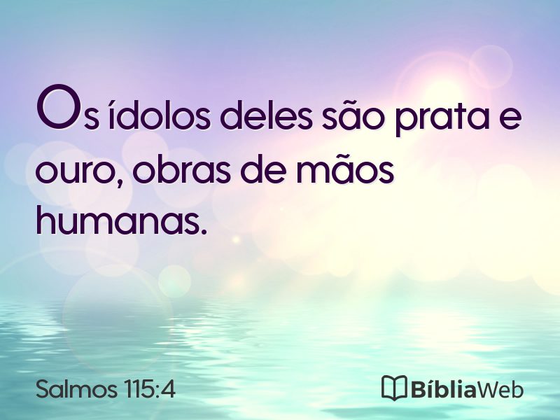 Salmos 115:4 em imagem para compartilhar