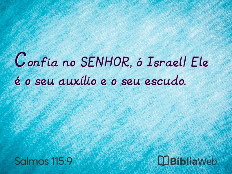 Salmos 115:9 em imagem para compartilhar