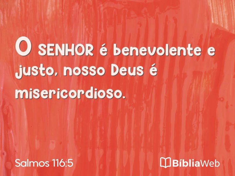 Salmos 116:5 em imagem para compartilhar