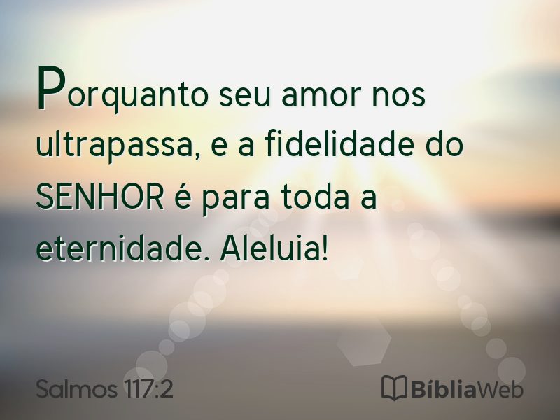 Salmos 117:2 em imagem para compartilhar