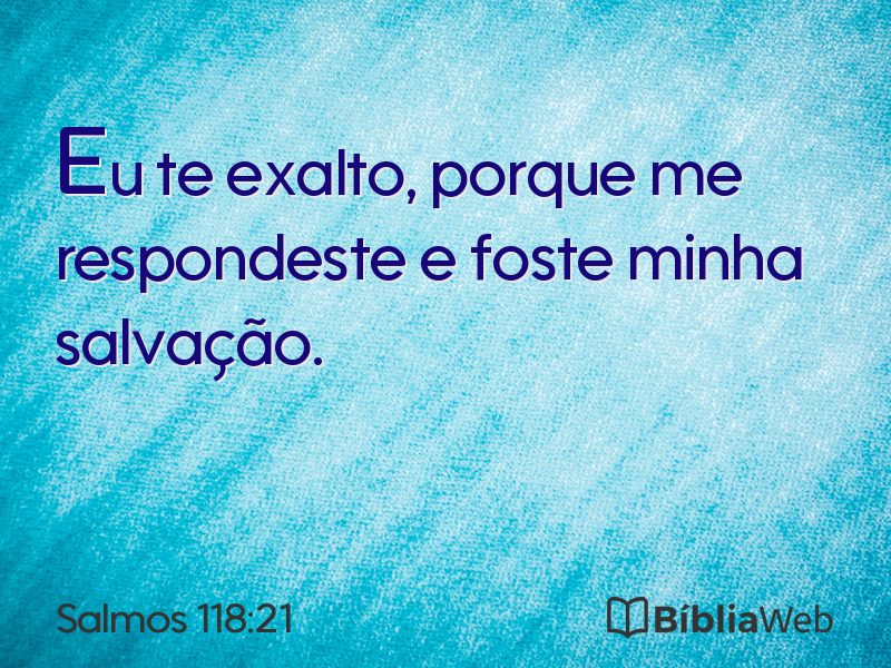 Salmos 118:21 em imagem para compartilhar