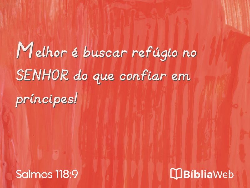 Salmos 118:9 em imagem para compartilhar
