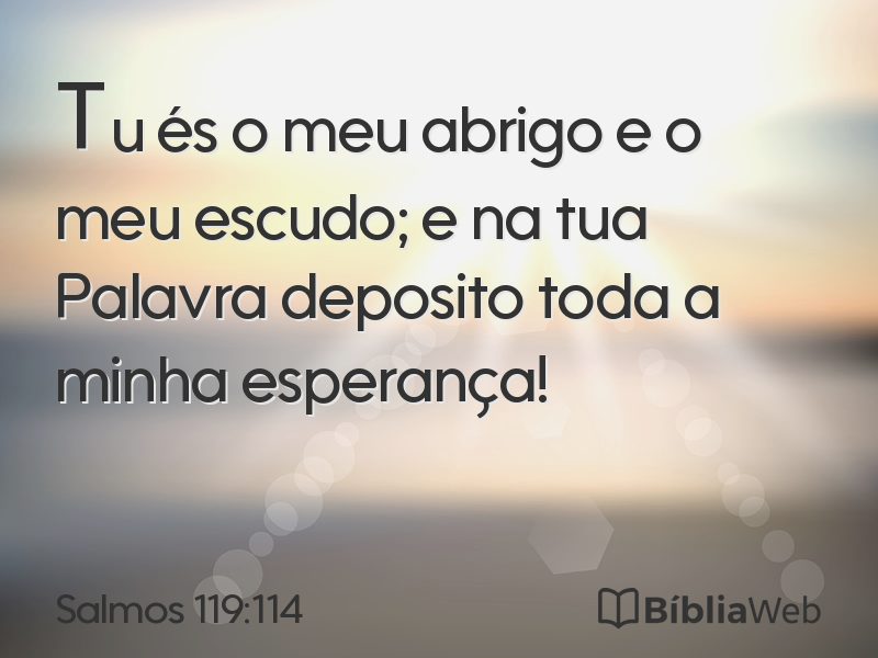 Salmos 119:114 em imagem para compartilhar