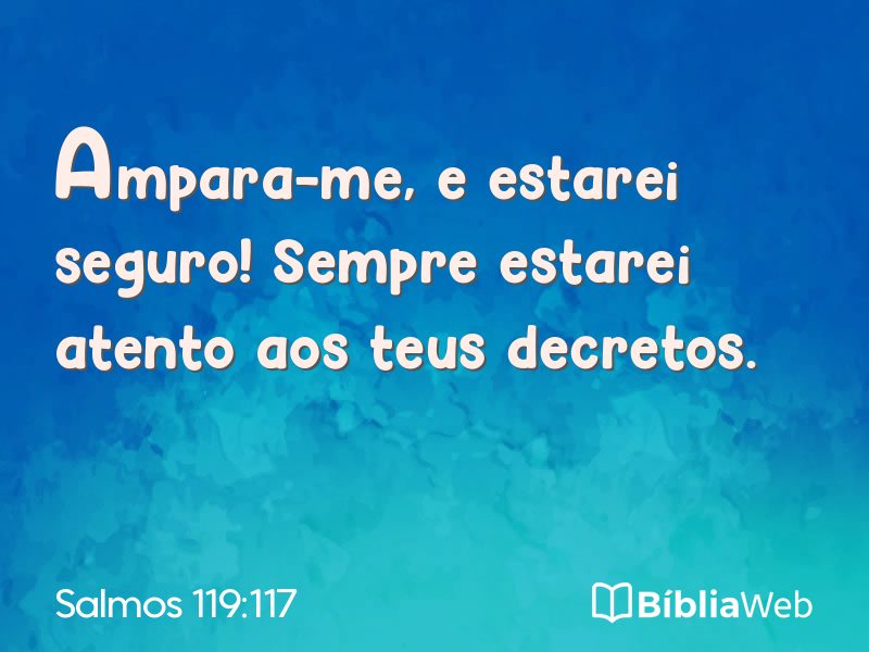 Salmos 119:117 em imagem para compartilhar