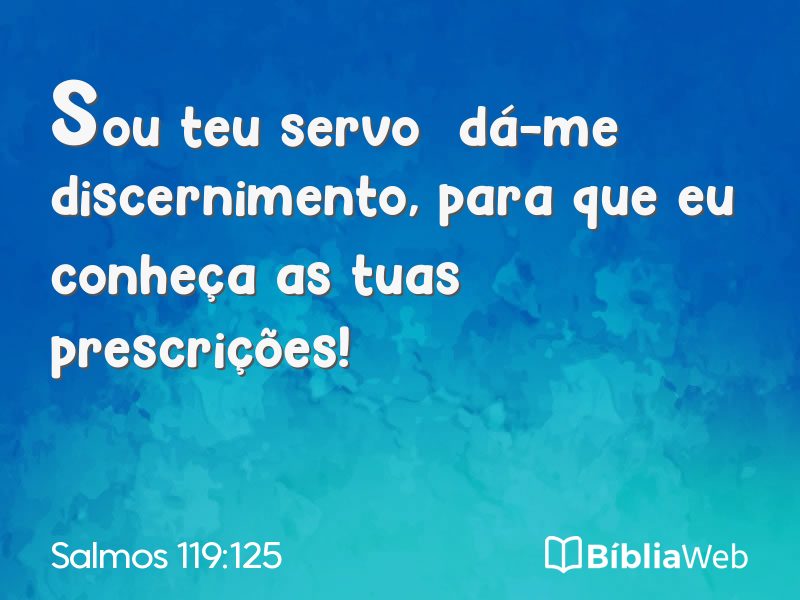 Salmos 119:125 em imagem para compartilhar