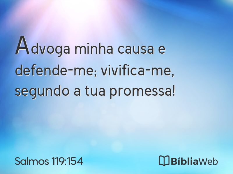 Salmos 119:154 em imagem para compartilhar