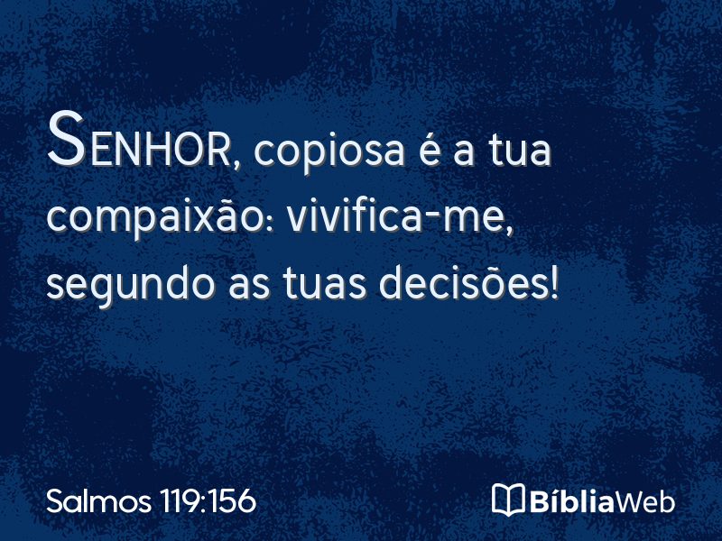 Salmos 119:156 em imagem para compartilhar