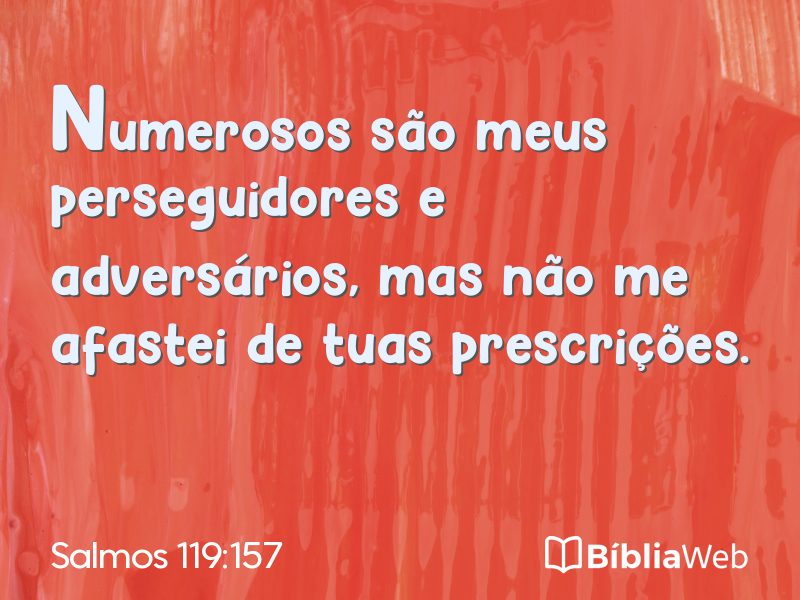 Salmos 119:157 em imagem para compartilhar