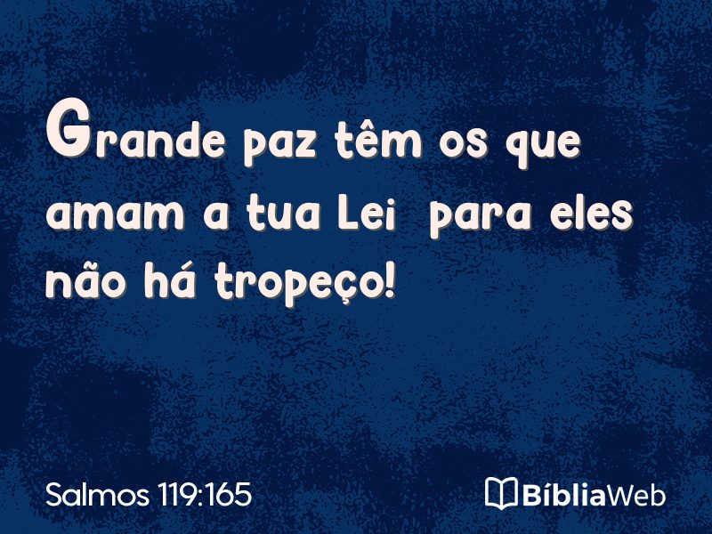 Salmos 119:165 em imagem para compartilhar