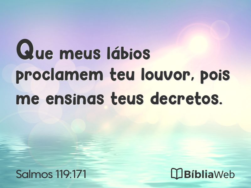 Salmos 119:171 em imagem para compartilhar