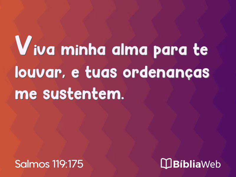 Salmos 119:175 em imagem para compartilhar