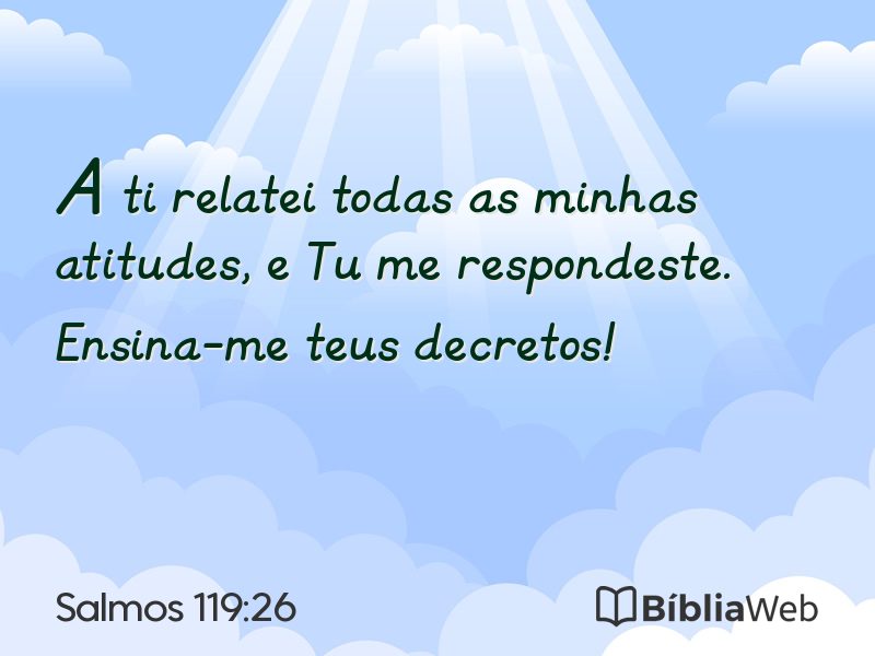 Salmos 119:26 em imagem para compartilhar