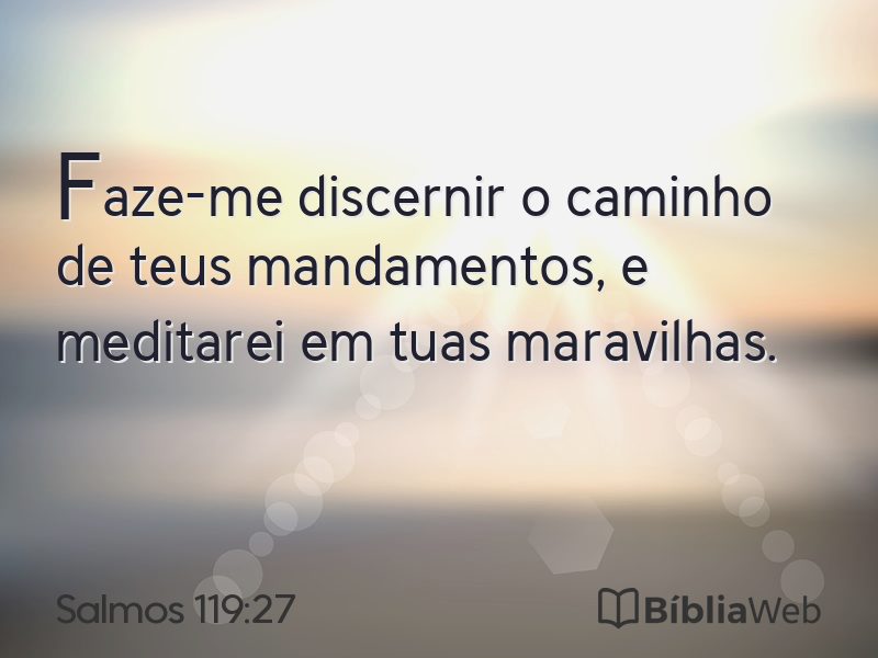 Salmos 119:27 em imagem para compartilhar