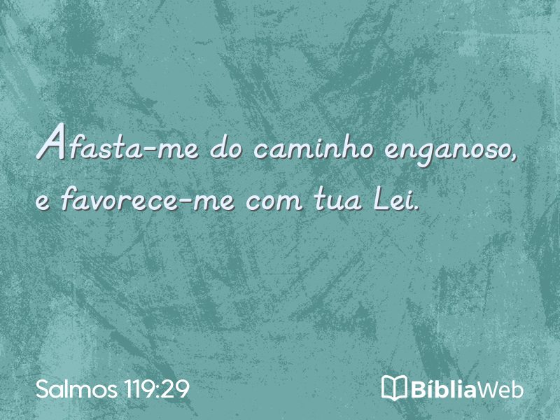Salmos 119:29 em imagem para compartilhar