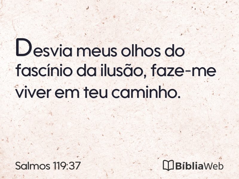 Salmos 119:37 em imagem para compartilhar