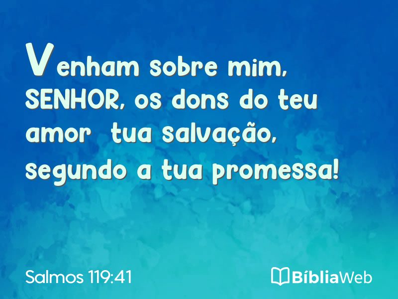 Salmos 119:41 em imagem para compartilhar