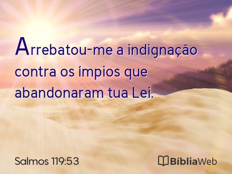 Salmos 119:53 em imagem para compartilhar