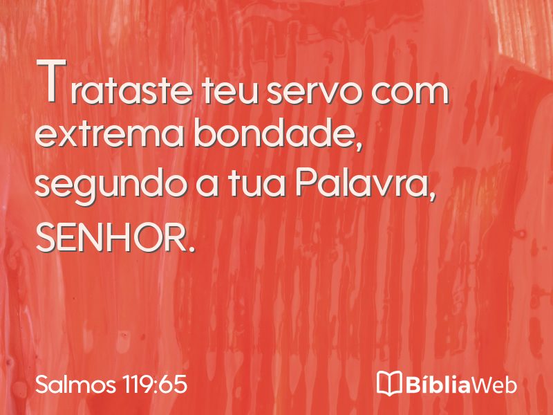 Salmos 119:65 em imagem para compartilhar