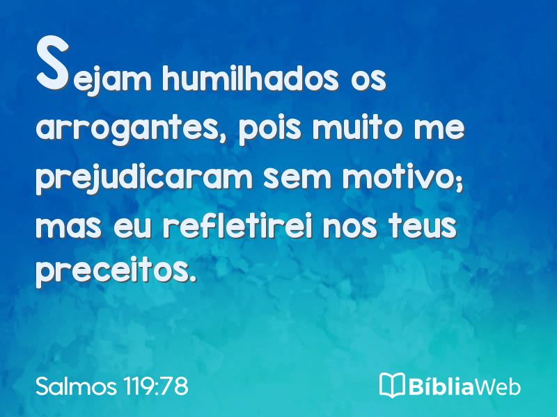 Salmos 119:78 em imagem para compartilhar