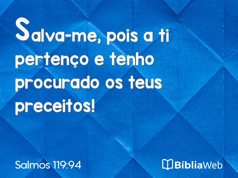 Salmos 119:94 em imagem para compartilhar